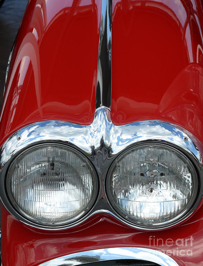 Corvette Headlight Photograph by Jeanne  Woods