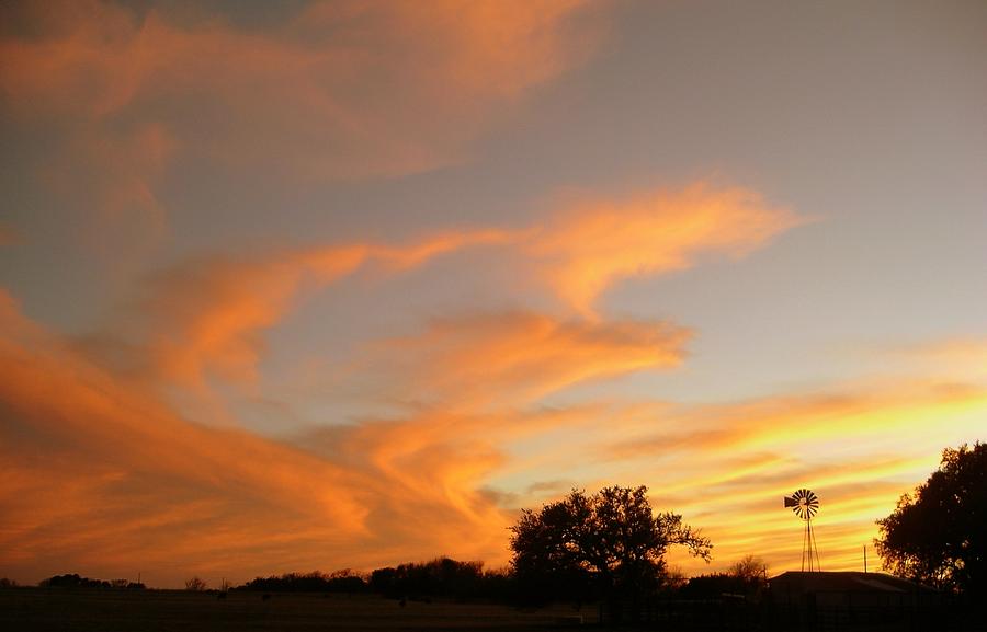 Sunset Photograph - Coryell Sunset by Jane Heron