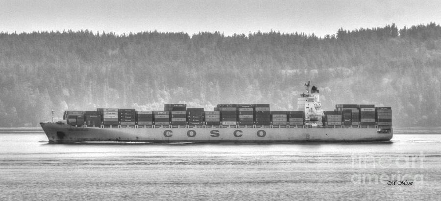 Cosco Cargo Ship Photograph