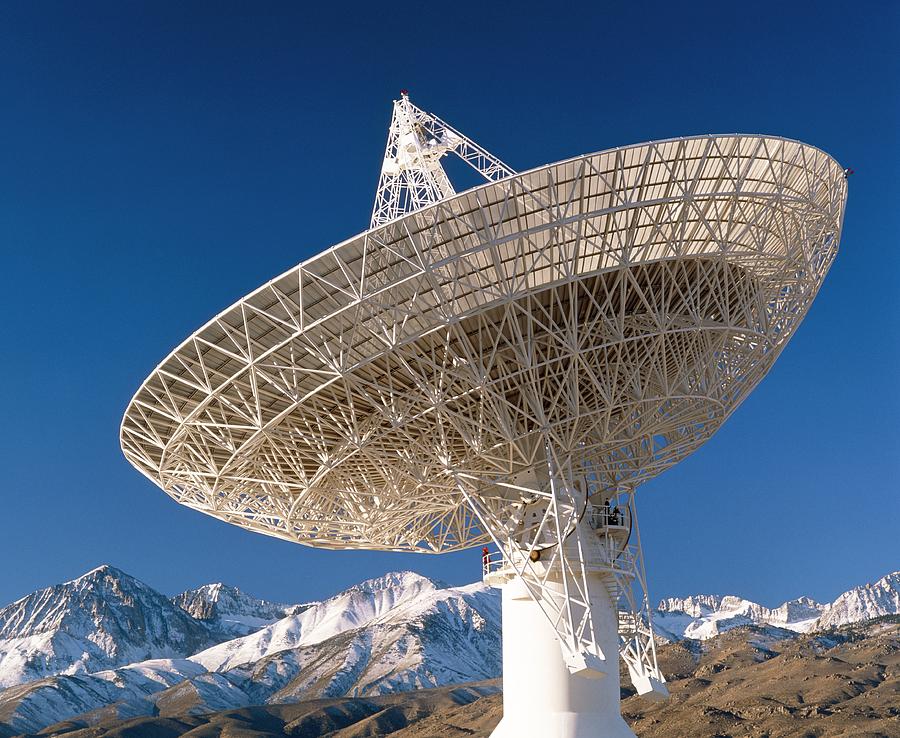 Telescope Photograph - Cosmic Microwave Telescope, Owens Valley, Calif. by David Nunuk