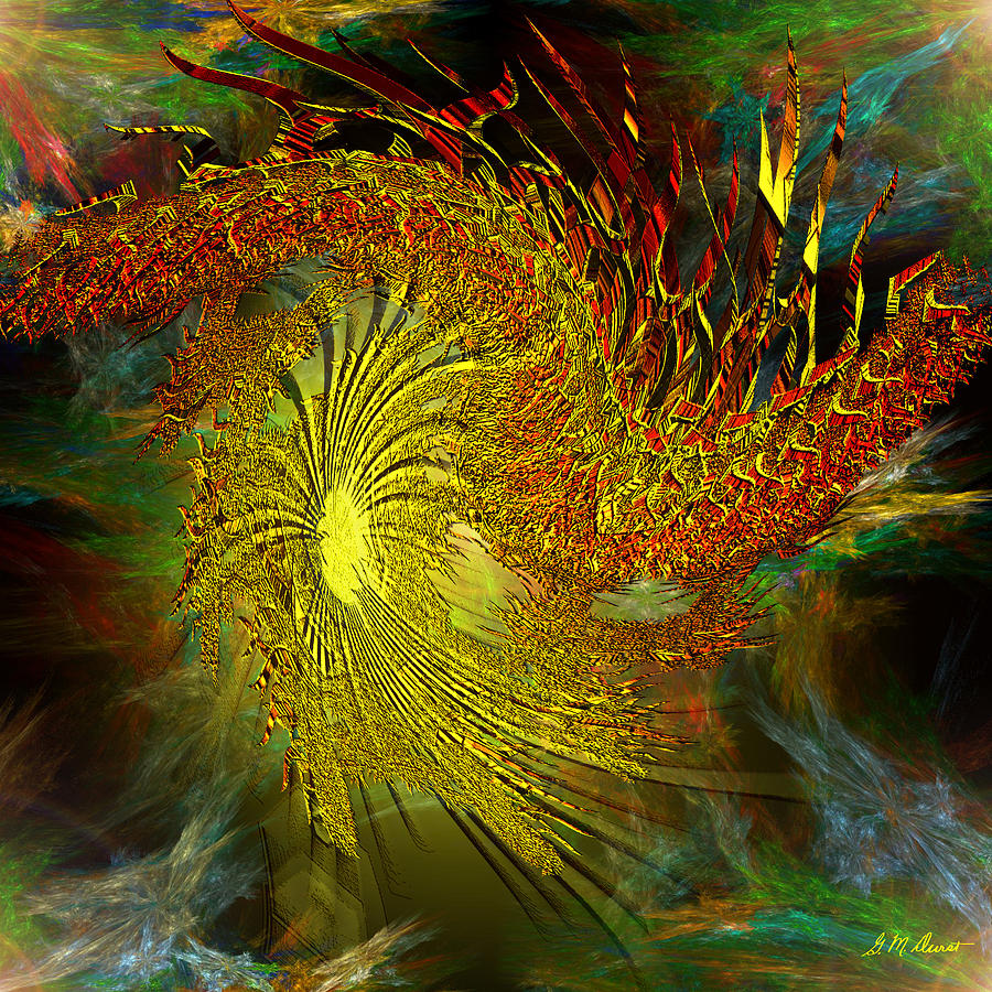 Eastern Digital Art - Cosmic Pinwheel by Michael Durst