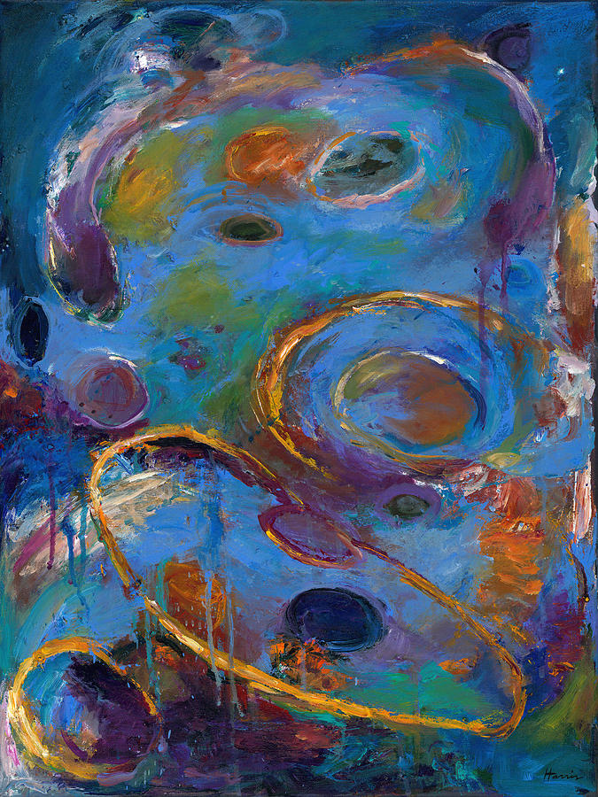Abstract Expressionistic Painting - Cosmos 237 by Johnathan Harris