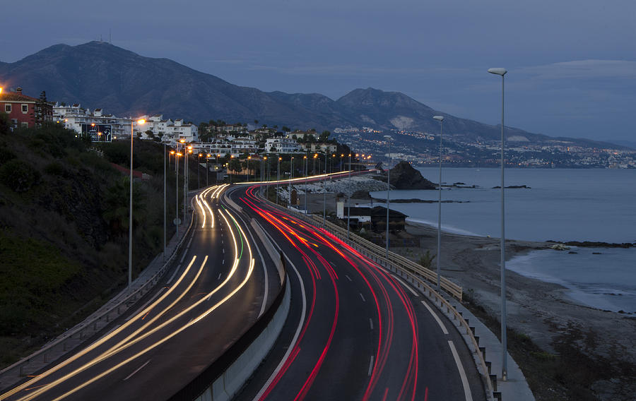 Costa Del Sol Highway by the sea Photograph by Perry Van Munster
