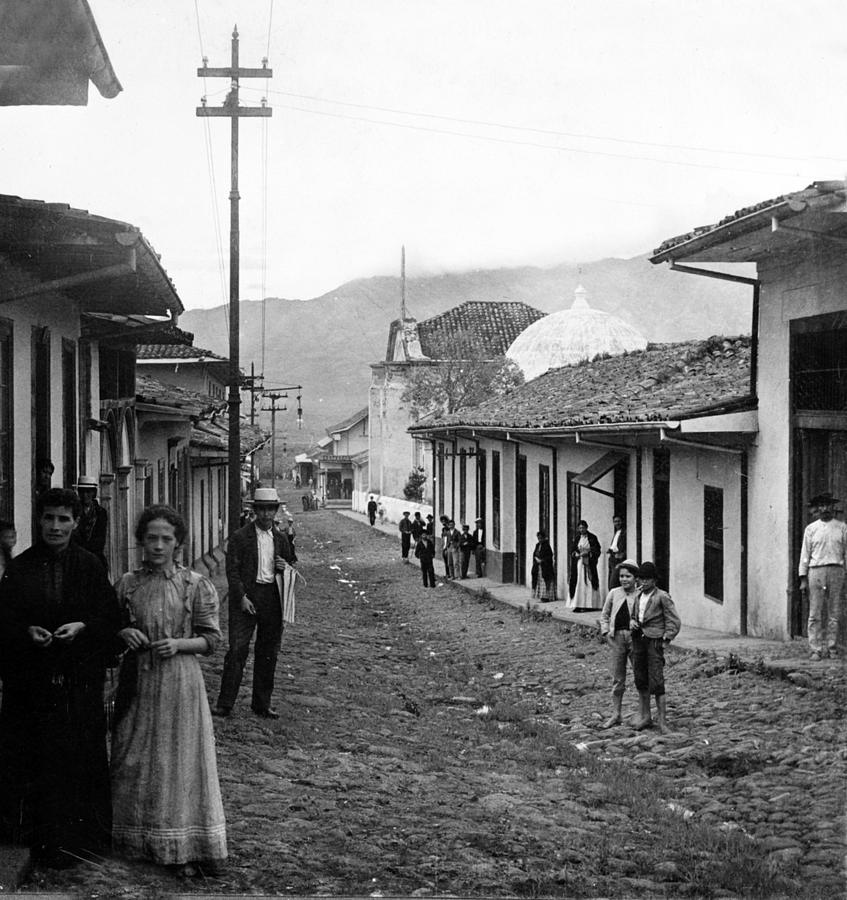 Costa Rica - Village Street Scene - c 1905 Photograph by International  Images