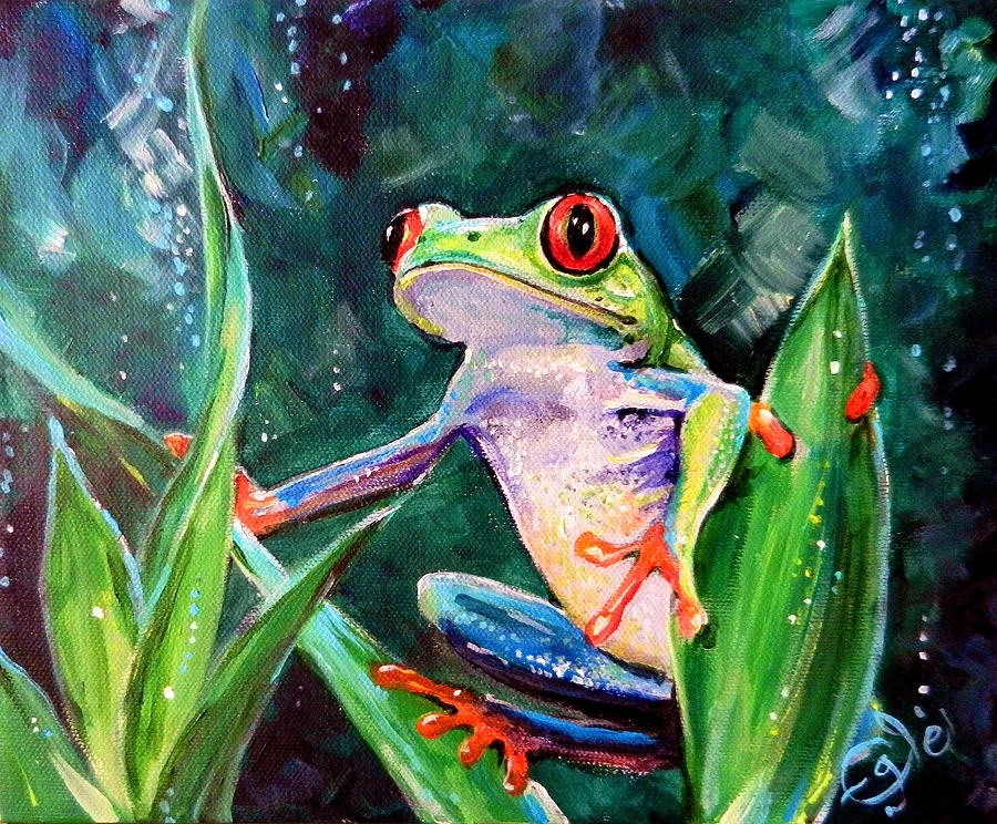 Costa Rica Tree Frog by Angel Egle Wierenga