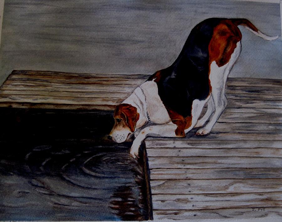 Dog Painting - Cottage Dog by Joan Pye