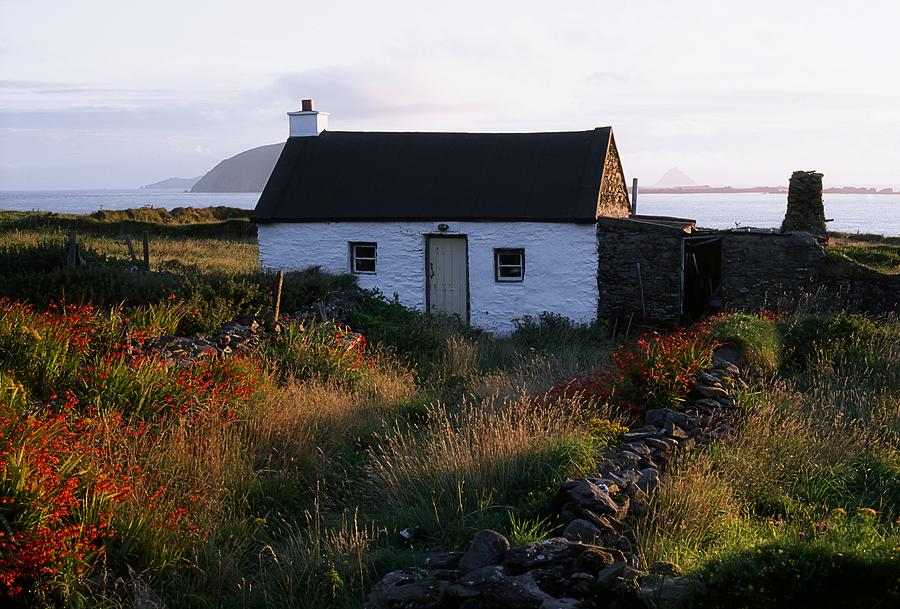 Cottage, Near Dunquin, Dingle Photograph by The Irish Image Collection 