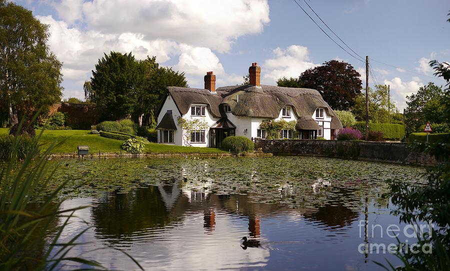 Cottage With Duck Pond Photograph by John Chatterley