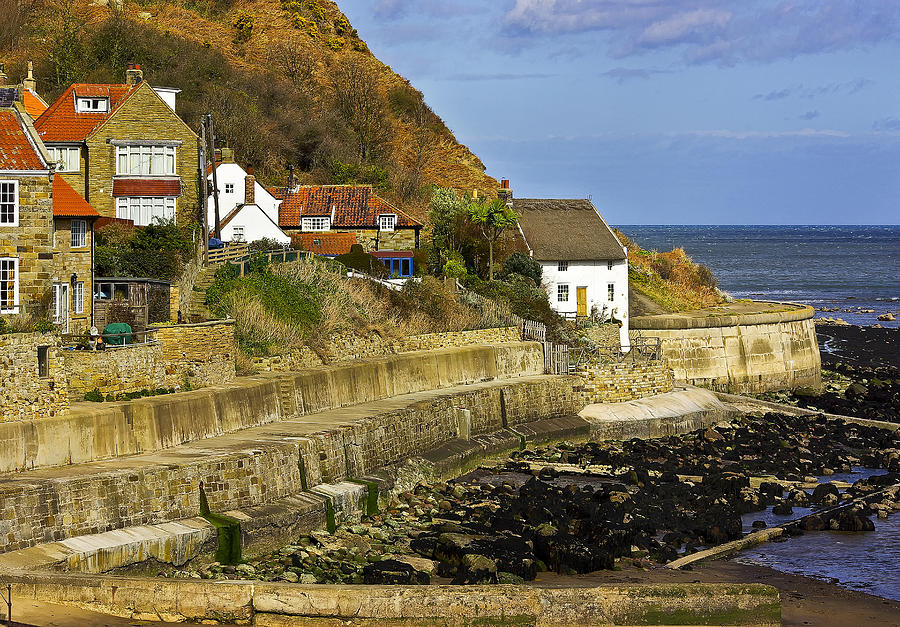 Beach Photograph - Cottages by the Sea by Trevor Kersley