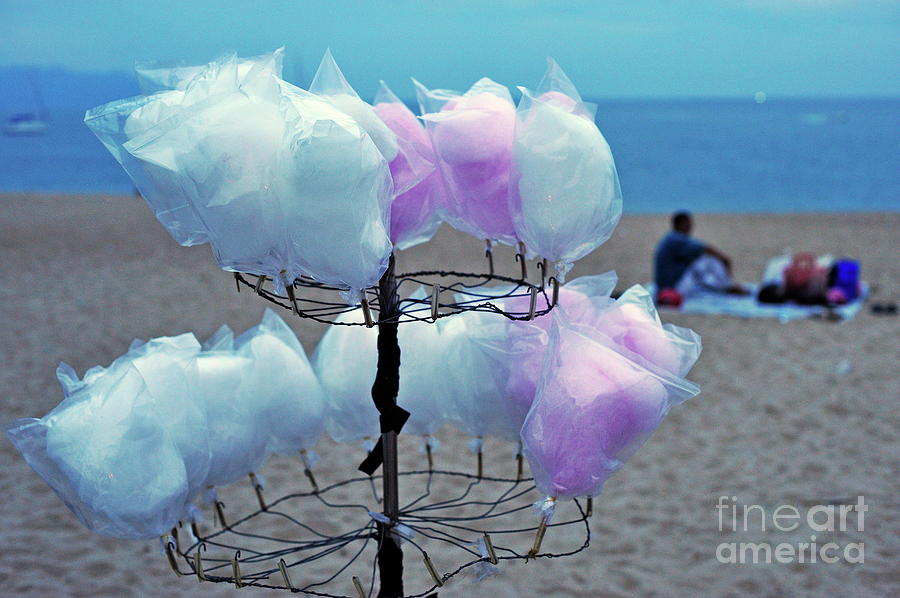 Summer Photograph - Cotton candy on stall by Sami Sarkis
