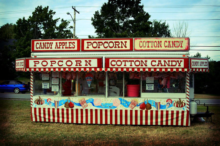 Cotton Candy Stand Photograph