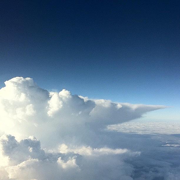 Cotton Clouds, Blue Sky Photograph by Khalid Allahou
