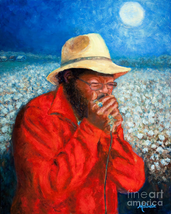 Cotton Field Blues Painting by Malinda White Fine Art America