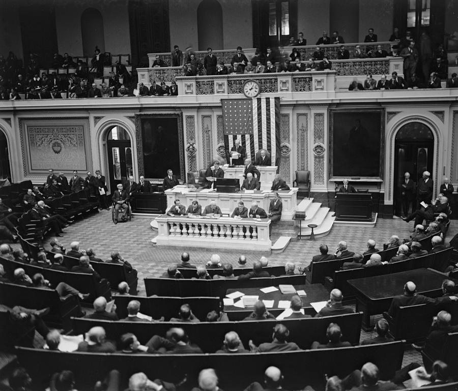 Counting The Electoral Vote On Feb. 11 Photograph by Everett | Fine Art ...