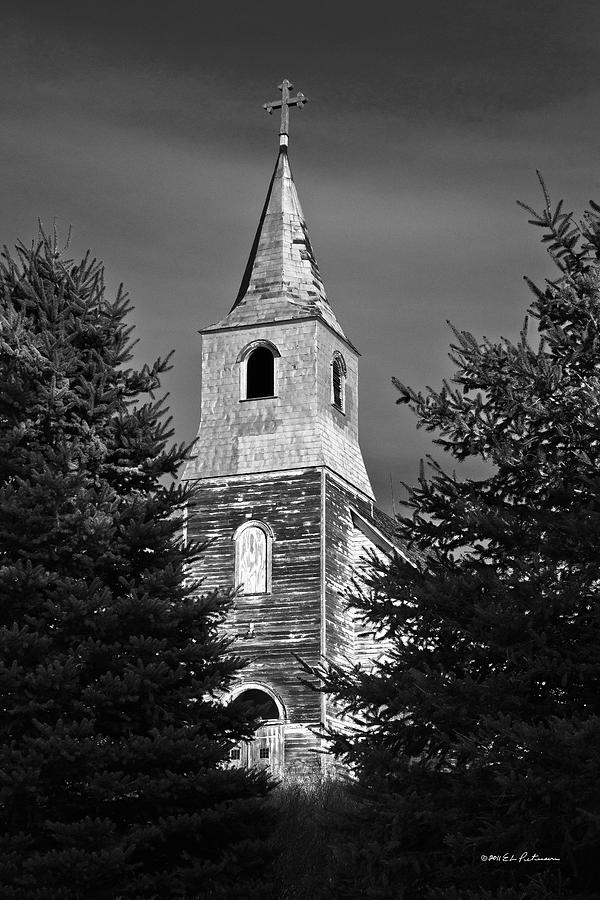 Country Church In BW Photograph by Ed Peterson