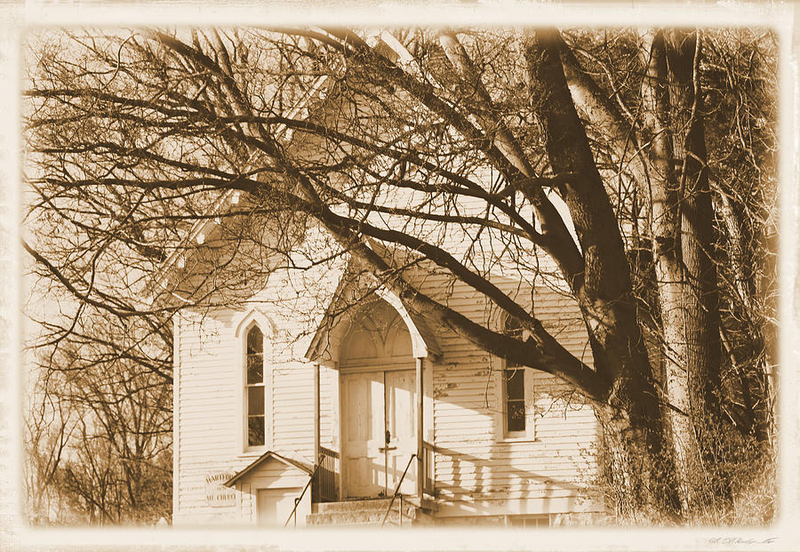 Nature Photograph - Country Church by Karen Wagner
