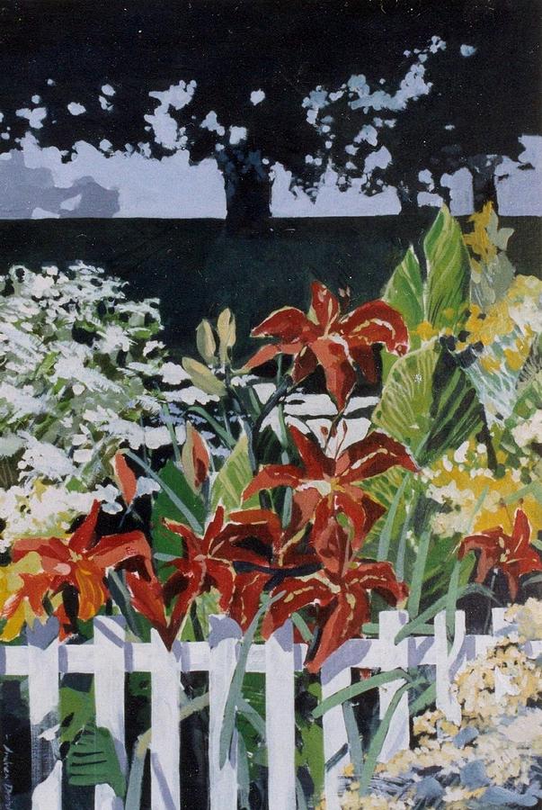 Country Garden 2 Of 3 Painting by Andrew Drozdowicz