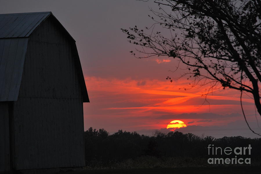 Country Sunset Photograph by Pamela Baker