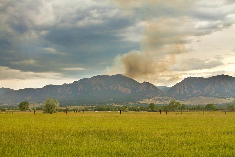 Country View of the Flagstaff Fire Photograph by James BO Insogna