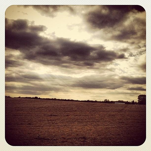 Farm Photograph - Countryside #iphonesia #iphoneonly #sky by Rob Beasley