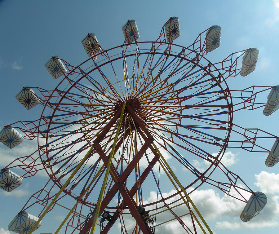 Ferris Wheel Photograph - County Fair by Karen Jordan Ferris Wheel Photograph - County Fair by Karen Jordan