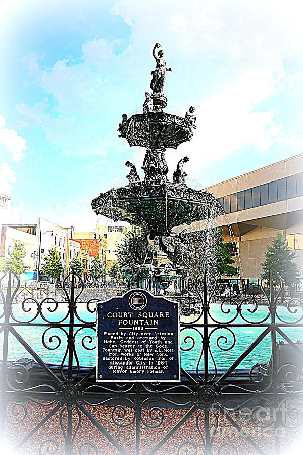 Court Square Fountain Photograph by Carol Groenen