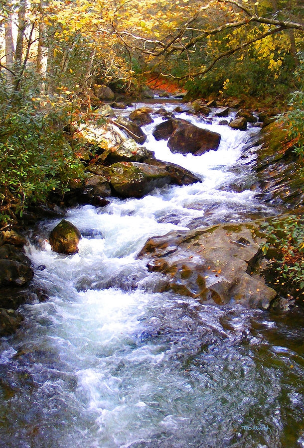 Courthouse River in the Fall filtered Photograph by Duane McCullough