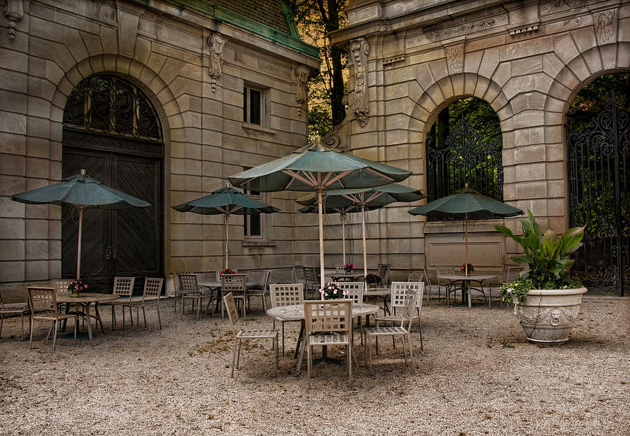 Courtyard Dining Photograph by Robin-Lee Vieira