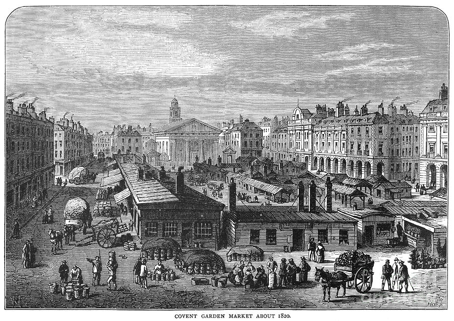 Covent Garden, 1820 Photograph by Granger