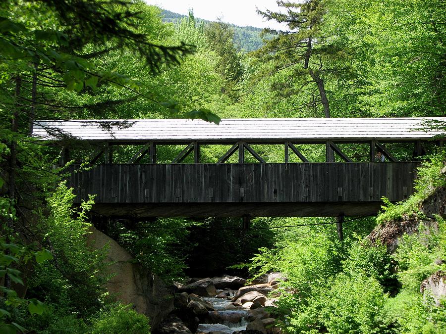 Covered Bridge at the Flume Photograph by Charlene Reinauer
