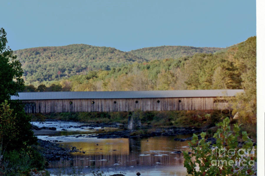 Landscape Photograph - Covered Bridge by Kathy Bradley