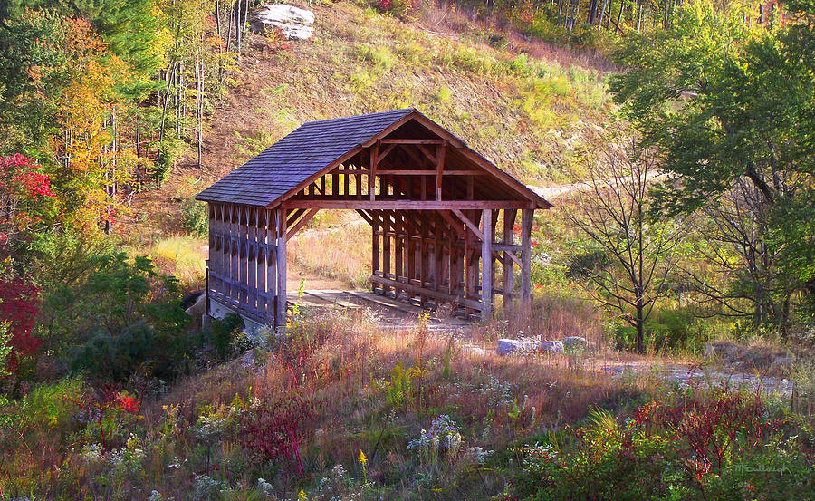 Covered Bridge over the French Broad River Photograph by Duane McCullough