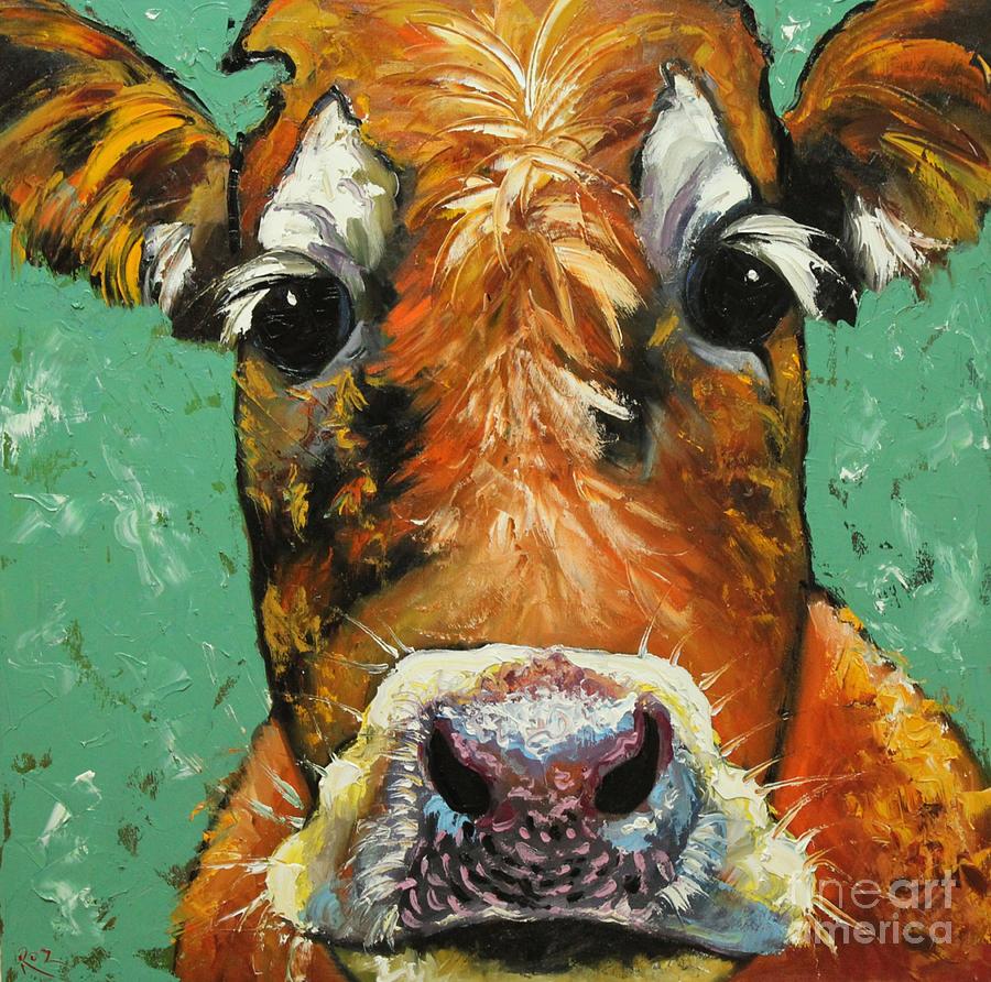 Cow 484 Painting by Rosilyn Young - Fine Art America