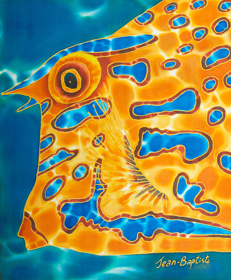 Ocean Animals Painting - Cow Fish by Daniel Jean-Baptiste