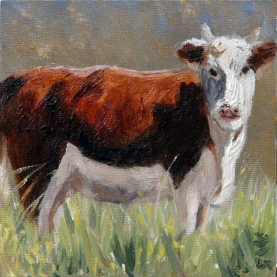 Cow in the Meadow by Gaye White Cow in the Meadow by Gaye White