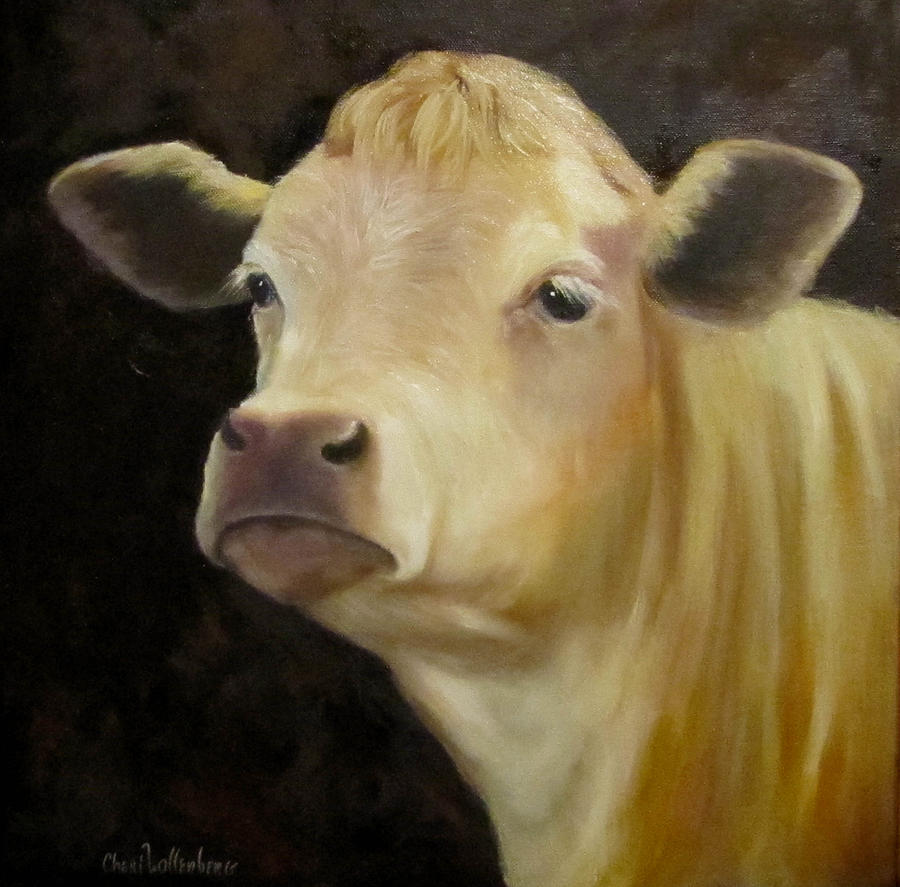 Cow Painting of Bert Painting by Cheri Wollenberg