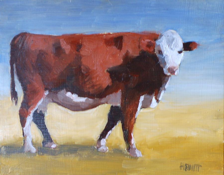 Cow Painting by Philip Hewitt | Fine Art America