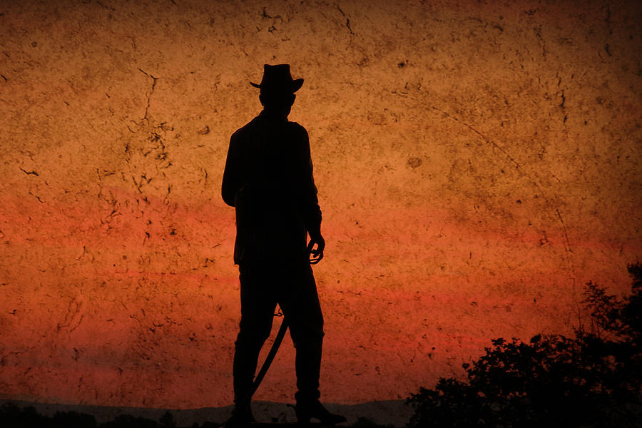 Cowboy At Sunset Photograph