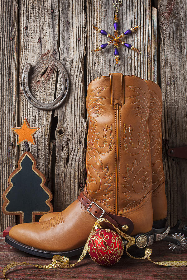 christmas cowboy boots