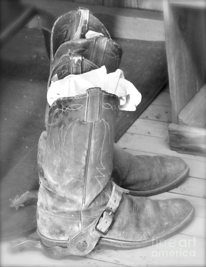 Cowboy Boots and Spurs Photograph by Pamela Walrath