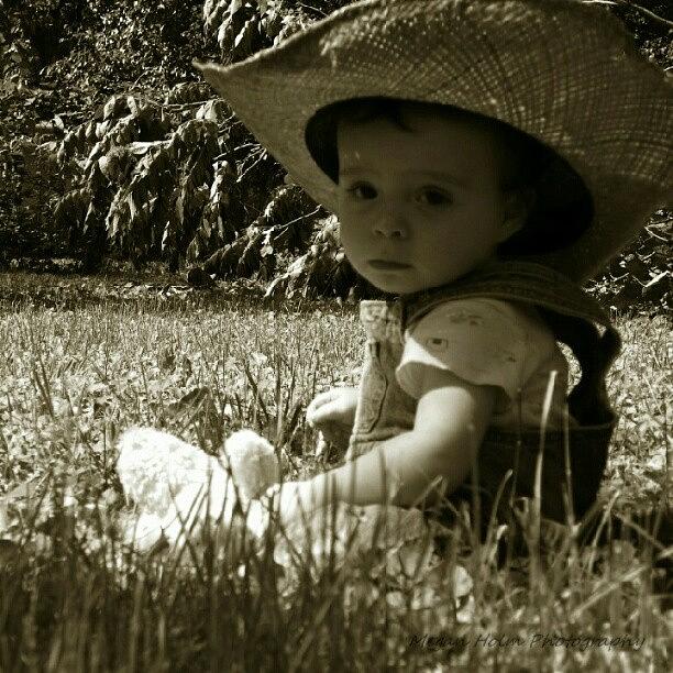 Cowboy Photograph - #cowboy #western #farmer #son #rural by Megan Holm