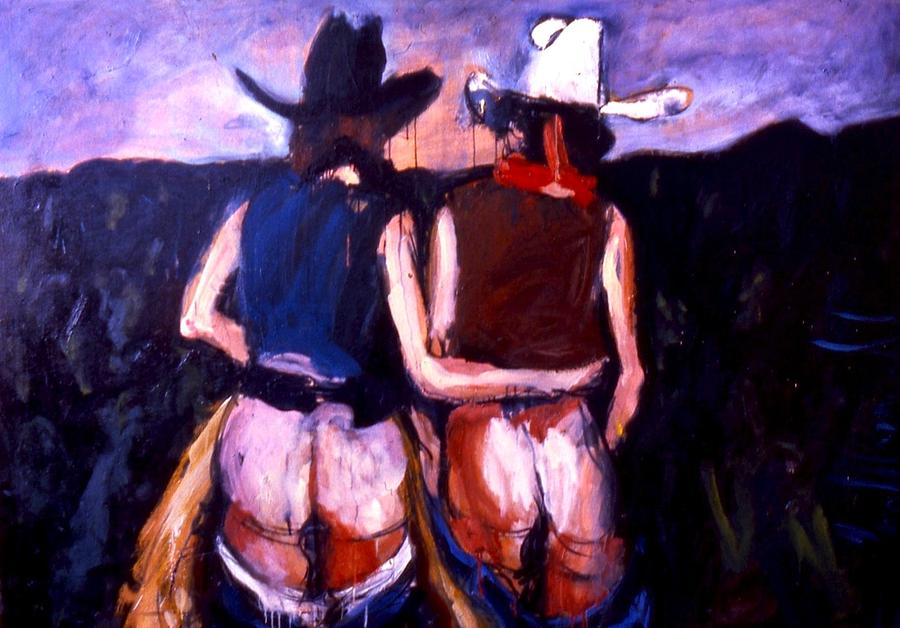 Cowgirls get the Blues Painting by Les Leffingwell