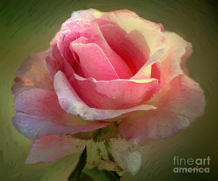 Still Life Painting - Coy Blush by RC DeWinter