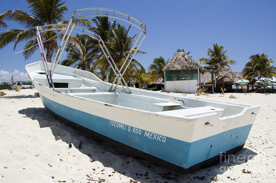 Cozumel Mexico Fishing Boat Photograph by Shawn OBrien