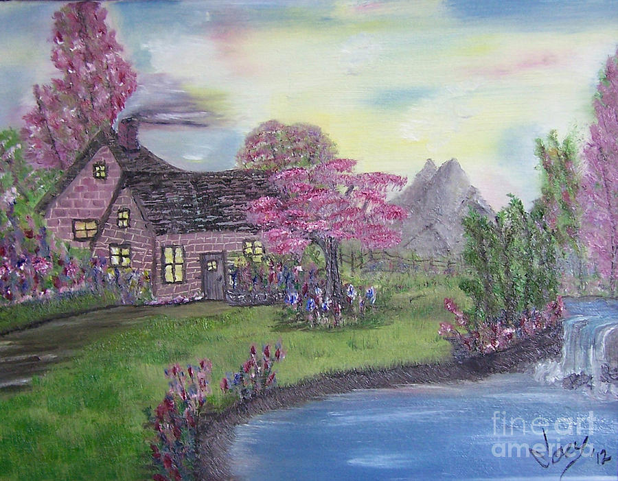 Cozy Cottage Painting by Joey Anderson - Fine Art America