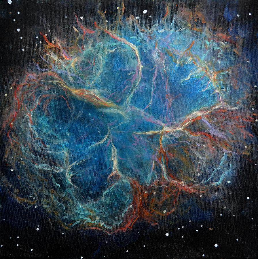 Space Painting - Crab Nebula by Alizey Khan