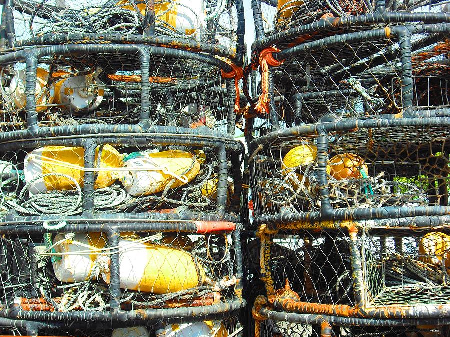 Crab Traps  Photograph by Kelly Manning