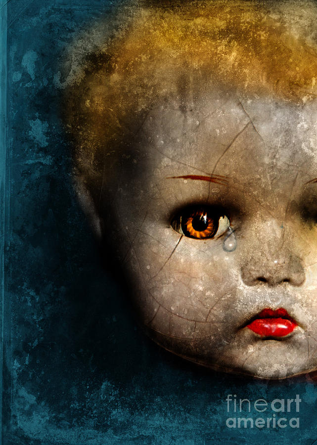 Cracked Doll Head with Tear Photograph by Jill Battaglia