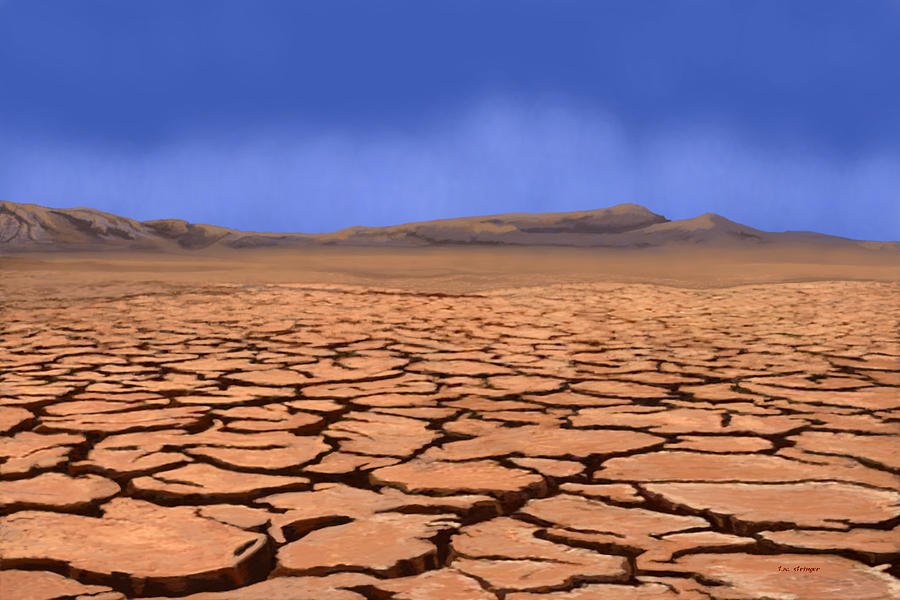 Cracked Earth Painting by Tim Stringer