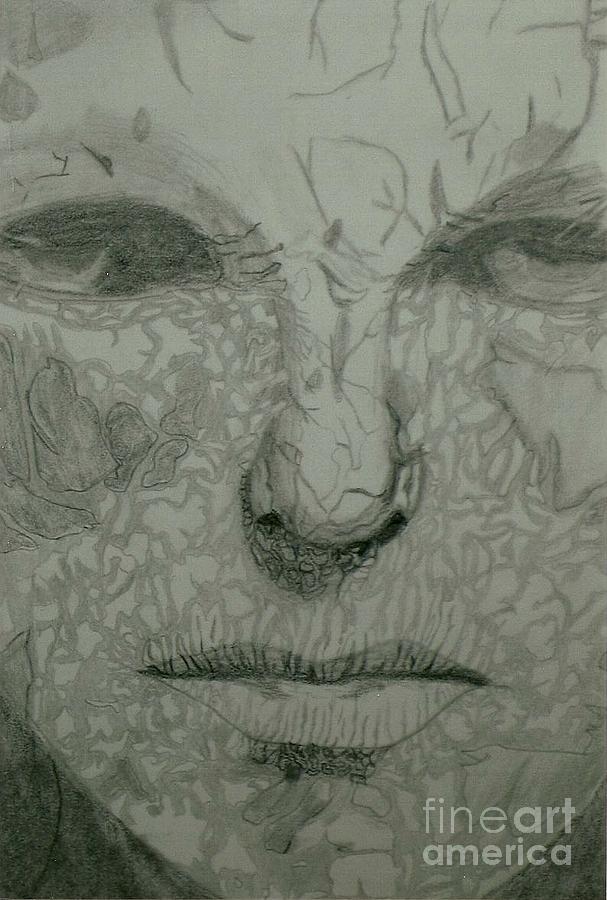 A Very Sad Girl Face On broken Miror Pencil Sketch | TikTok